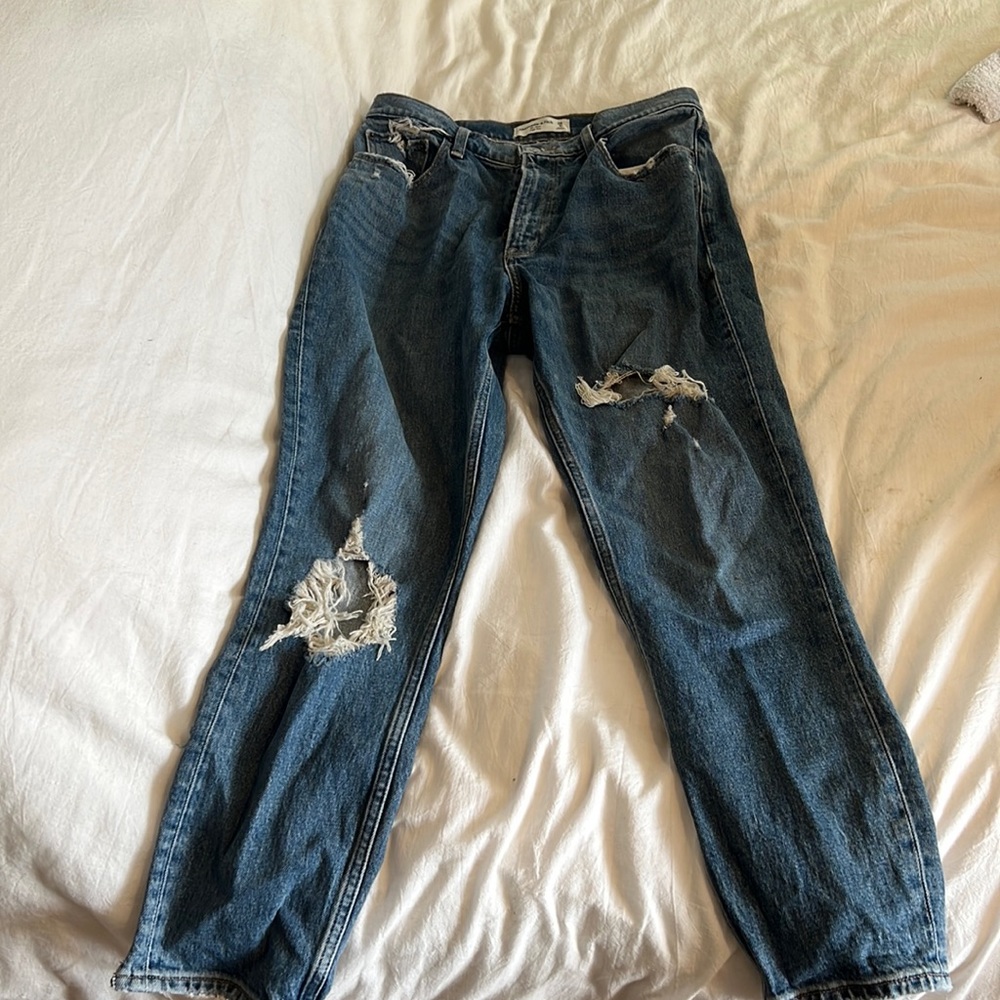 Abercrombie and fitch mom high rise jeans